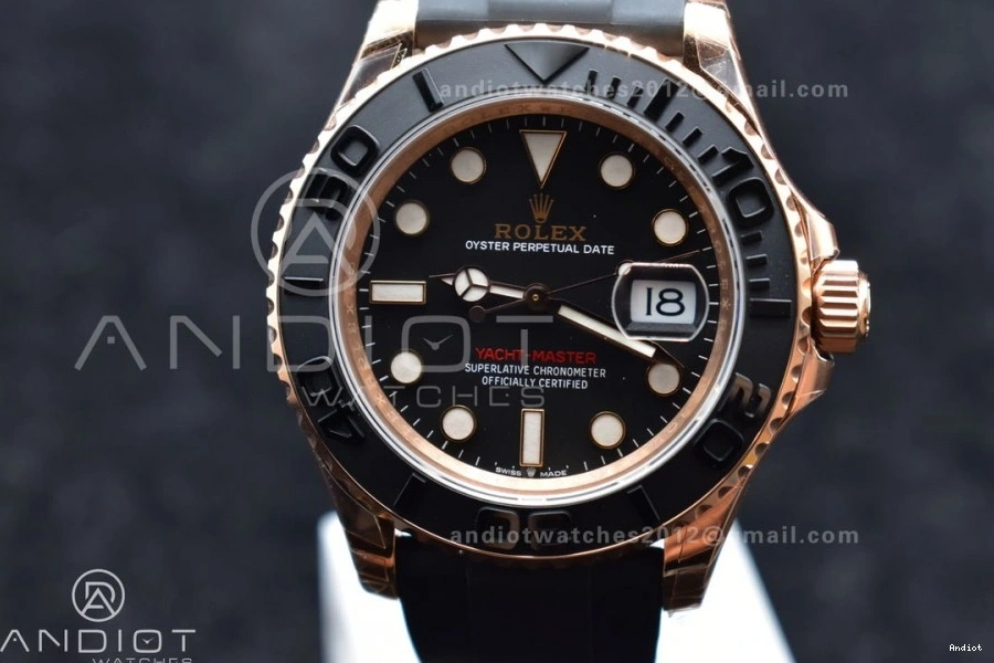VS3235 Ceramic Best on VSF Black 126655 Bezel Oysterflex Rubber Yacht-Master Edition 1:1 Strap 0401